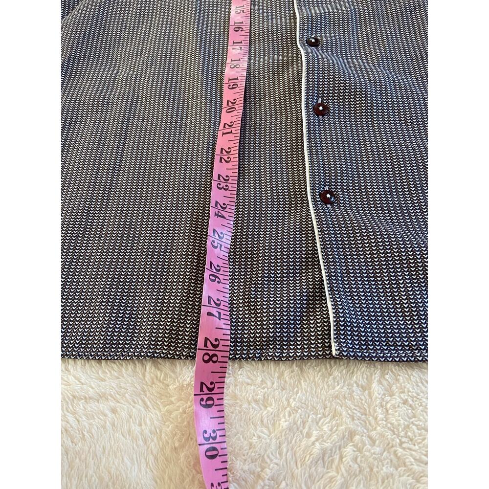 Ted Baker Men's Resort Button Up Shirt Size 3 Vacation Beach Geometric Preppy - Picture 8 of 8